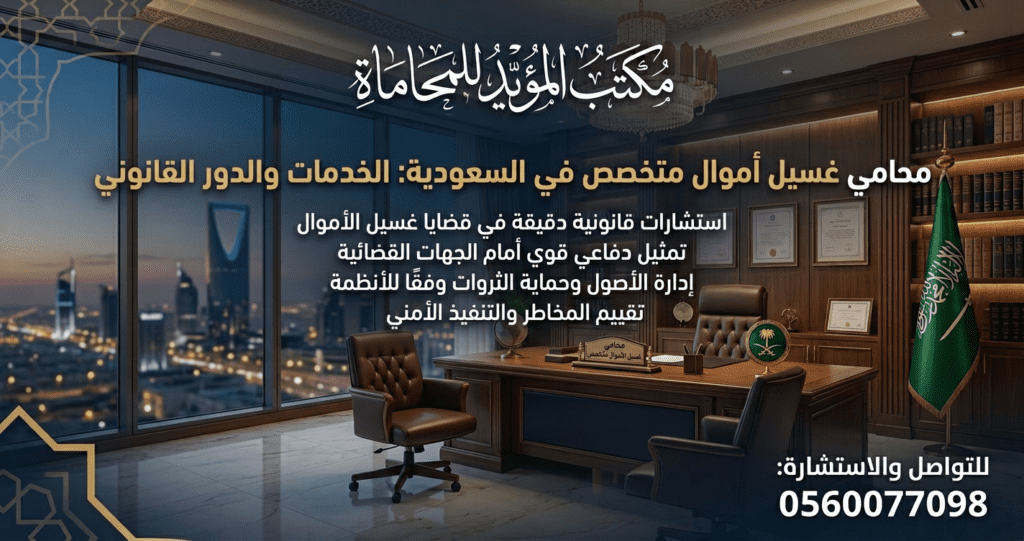 محامي غسيل أموال متخصص في السعودية الخدمات والدور القانوني (1)