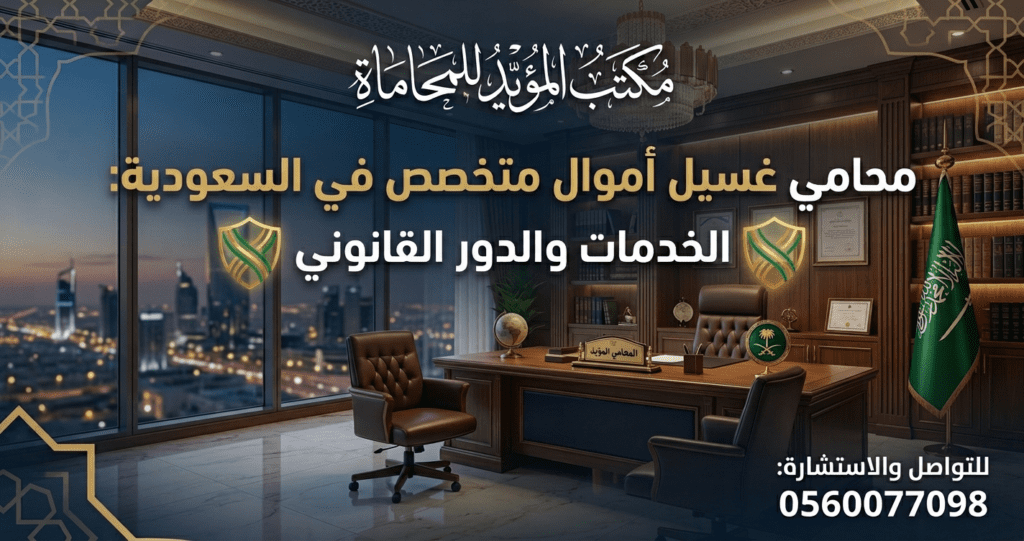محامي غسيل أموال متخصص في السعودية: الخدمات والدور القانوني