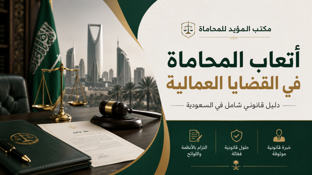 أتعاب المحاماة في القضايا العمالية في السعودية: كل ما تحتاج معرفته قبل رفع الدعوى
