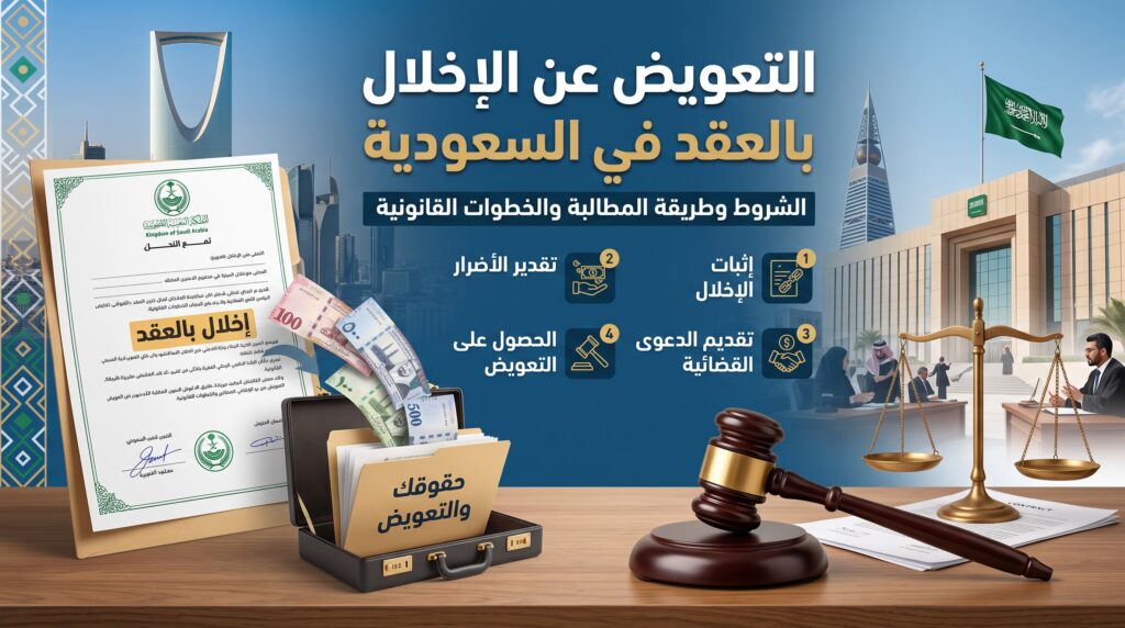 التعويض عن الإخلال بالعقد في السعودية: الشروط وطريقة المطالبة