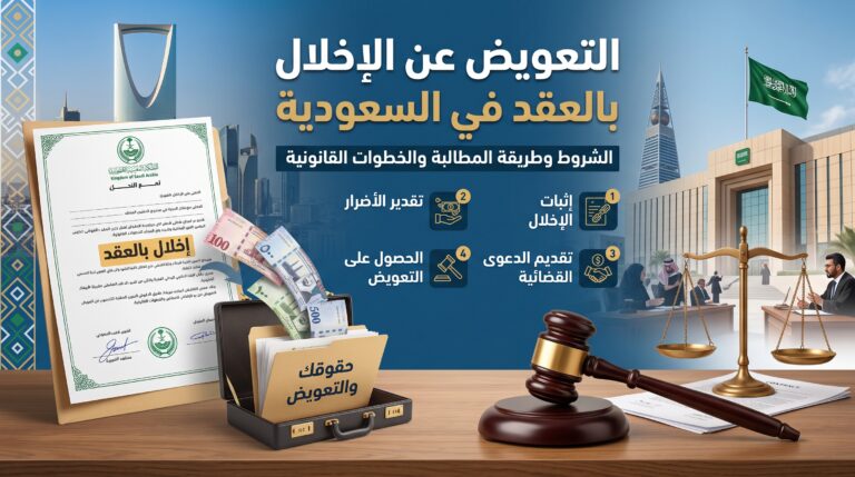 التعويض عن الإخلال بالعقد في السعودية: الشروط وطريقة المطالبة